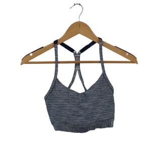 SoyBu Women's‎ Size Small Wireless Full Coverage Blue Stripe Sports Bra